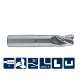 G-SA210-WR  3 Flutes, Corner Radius ,Long Neck - Big-tools Industrial Supply Tools for Metal Cutting